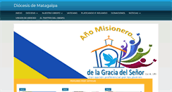 Desktop Screenshot of diocesisdematagalpa.org